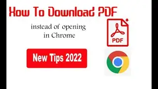 How To Download PDF instead of opening in browser Chrome