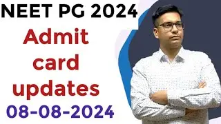 NEET PG Admit card updates | NBEMS Latest notification | neet exam big update today