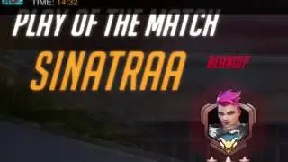 Sinatraa's still higher rank than me