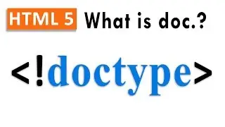 Doctype tag - html 5 tutorial in Hindi | What is Doctype ? *EXPLAINED*