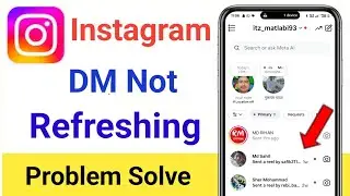 Instagram dm not refreshing problem| instagram dm button not working | Insta message unseen problem 