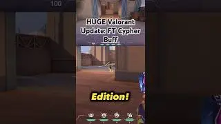 HUGE Valorant Update! Crazy Cypher Buff 