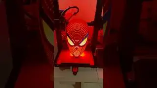Printing Spiderman mask #3dprinting