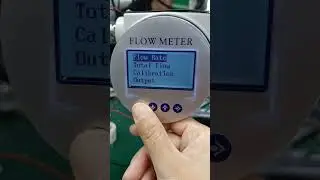 How to move button of gear flow meter
