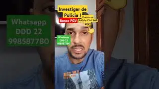 Investigador de Polícia I | Concurso PC MG 2024 | Concurso Polícia Civil MG 2024 Informática Básica