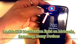 how to get LED Notification light on Motorola Devices