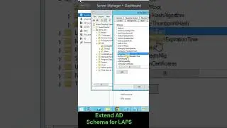 Extend AD Schema for LAPS
