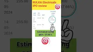 RULKA Electricals ipo review | RULKA Electricals ipo GMP today | 