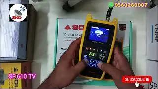Solid SF-630 inbuilt TV Meter टीवी वाला छतरी सेटिंग मीटरSOLID SF630 TV SATELLITE METAR MINI TV SOlid