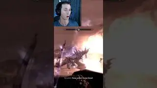 Первый бой с Алдуином без получения урона. #mrcatgame #skyrim #tes #theelderscrolls #древниесвитки