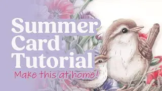 Make a Summery card by snipping into flower dies!