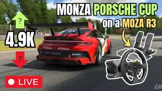 Porsche Cup at Monza on a MOZA R3 - iRacing