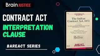Indian Contract Act 1872 || Interpretation Clause || Bareact || Section 2
