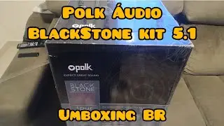 Kit 5.1 Polk Audio BlackStone  - abrindo a caixa (mercadolivre)