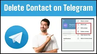How to Delete Contact on Telegram | Remove Contact from Telegram App 2021 | Telegram Tutorials 2021|