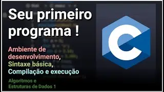 Primeiro código alfanumérico em C! - Algoritmos e Estruturas de Dados I