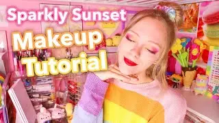 Sparkly Sunset Makeup Tutorial | Kawaii makeup