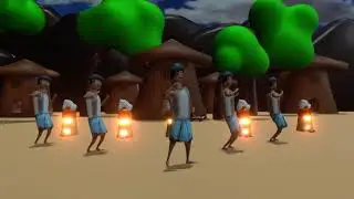 status video,animation farmer dance, blender.
