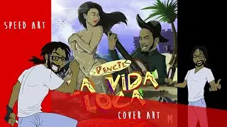 Speed art - La Vida Loca cover art!