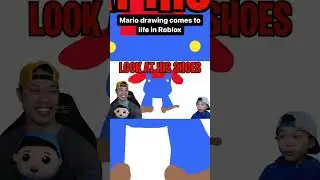 Drawing of Mario comes to Life in Roblox! 