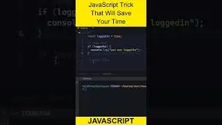 JavaScript Trick That Will Save Your Time #shorts #javascript #programming