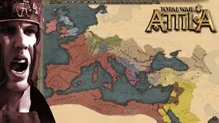 Война 2-х сильнейших Империй. ЗРИ на легенде. Total War: ATTILA (стрим) #12.  Jor + Кирилл Кузнецов