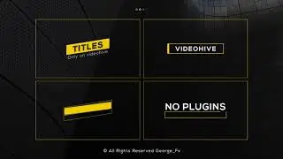 Premiere Pro Templates - Motion Elements Pack