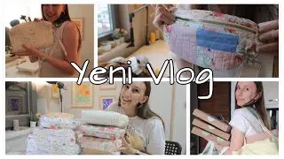Yeni VLOG | Yepyeni çantalar dikiyorum #dikişgünlükleri