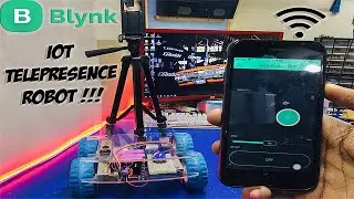 Arduino IDE + NodeMCU + BLYNK App = DIY IOT  Telepresence Robot | Smart Car | Final Year Project