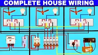 complete electrical house wiring with inverter connection #electrical #tools @electrictrick358