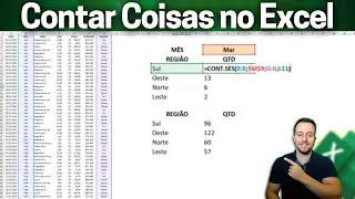 Função Cont.se e Cont.ses no Excel | Contar com Critério | Exemplo Prático Dia a Dia