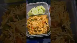 lunch box recipe 😋 #lunch #vegpulao #shortsvideo