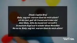 Capital Bra feat. Juju - Melodien(prod.The Cratez) (Lyrics)