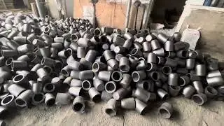 Graphite crucible out of furnace, ready to packing