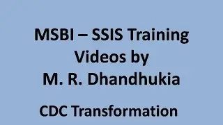 MSBI - SSIS - CDC Tranformation, Data Viewer