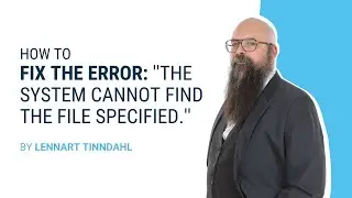 SOLIDWORKS TUTORIAL: How to fix the error message: ''The system cannot find the file specified.''