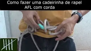 How to make a rope rappel harness