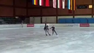 Tatiana Volosozhar & Maxim Trankov (RUS) LP Practice; 2015 Nebelhorn Trophy; Germany; 25-09-15