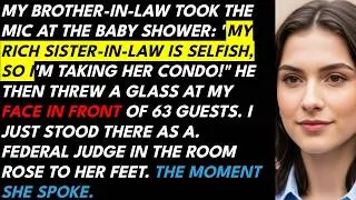 My Brother-In-Law Grabbed The Mic At My Sister's Baby Shower & Announced He Was Taking My Condo...
