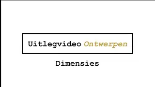 Werken met dimensies in het programma van Diy design