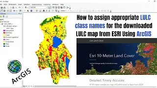 How to assign appropriate LULC class names for the downloaded LULC map from ESRI Using ArcGIS