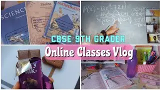 9th Grader Study Vlog |Study vlog class 9 |Day in life of CBSE 9th student| Productive study vlog