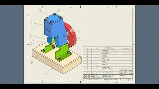 Drawing 2D of Pneumatic Motor