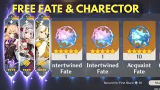 Free Fates and Charector || Beginners How To Get 10+ Charector and  20+ Fates Genshin impact||