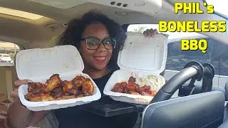 EATING BONELESS BBQ RIBS ON MY GETAWAY FOR THE FIRST TIME!