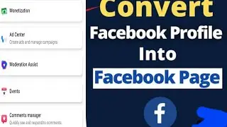 Facebook profile ko page ma kaisa convert karen l How to convert Facebook profile to page l 2023