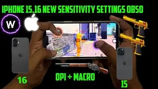 iphone 15,16 headshot setting free fire 2025 | iphone 16,15 sensitivity+dpi+macro settings free fire