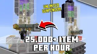 SIMPLE CREEPER FARM  | 25K Gunpowder/H | Minecraft 1.21.10