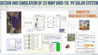 Design and Simulation of 33 MWp Grid-connected PV Solar System in MATLAB Simulink