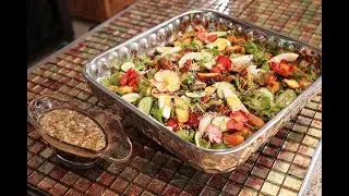 Pako Salad with Inihaw na Liempo & California Raisins Vinaigrette